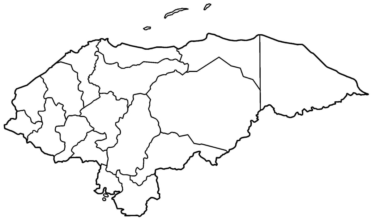 ਨਕਸ਼ਾ ਦੇ ਖਾਲੀ ਦਾ ਨਕਸ਼ਾ Honduras