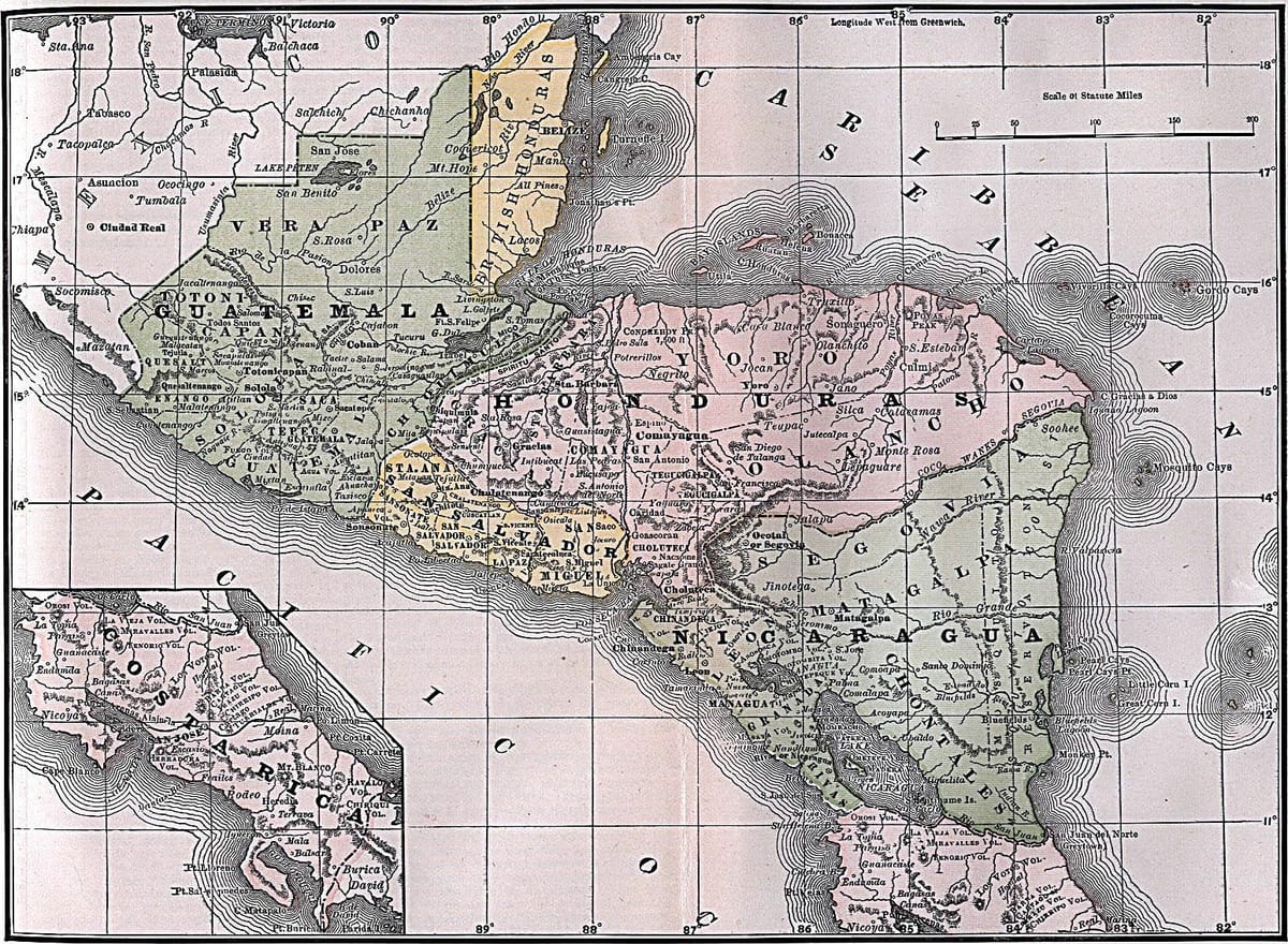 ਦਾ ਨਕਸ਼ਾ ਬ੍ਰਿਟਿਸ਼ Honduras