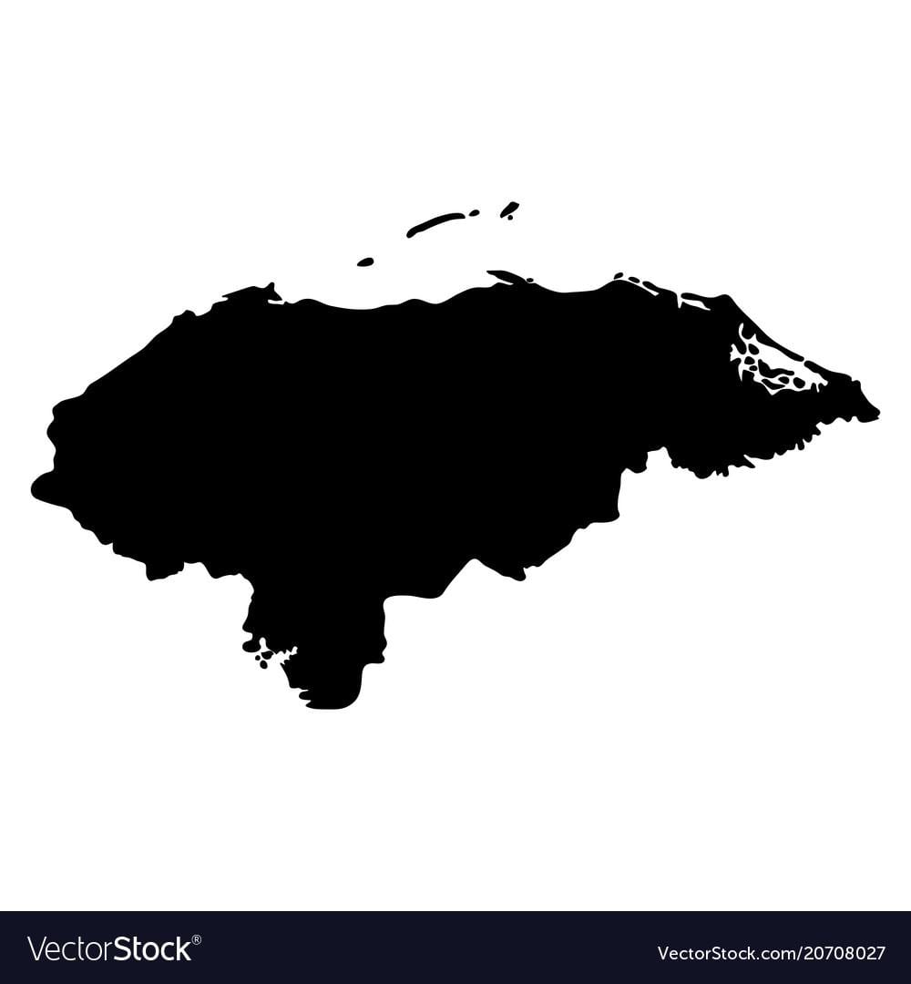 ਨਕਸ਼ਾ ਦੇ Honduras ਨਕਸ਼ਾ ਵੈਕਟਰ