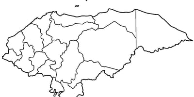 ਨਕਸ਼ਾ ਦੇ ਖਾਲੀ ਦਾ ਨਕਸ਼ਾ Honduras
