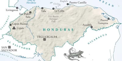 ਨਕਸ਼ਾ ਦੇ ਲਾ ceiba Honduras