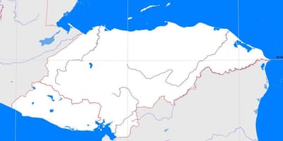 Honduras ਖਾਲੀ ਨਕਸ਼ਾ