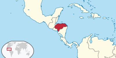 ਨਕਸ਼ਾ ਦੇ Honduras ਮਹਾਦੀਪ