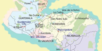 ਨਕਸ਼ਾ ਦੇ mosquitia Honduras